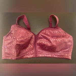 Deyllo Women's Full Coverage Plus Size Comfort Minimizer Bra Wirefree Non Padded